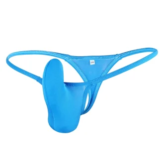 Solid Color Bulge Pouch G-string
