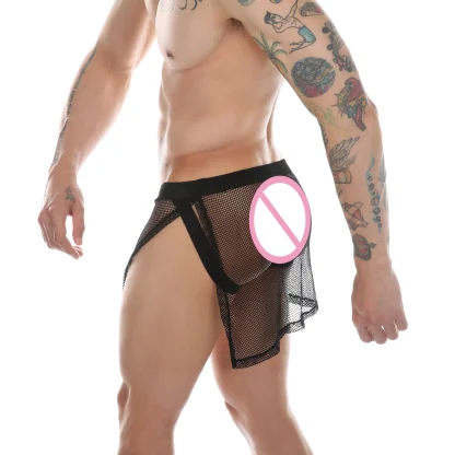 Sexy Fishnet Skirted Jockstrap - Image 5