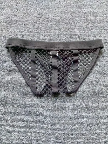 High Elasticity Fishnet Briefs - Image 3