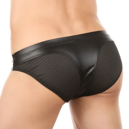 Breathable Black Mesh Brief - Image 3