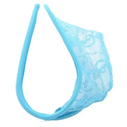 Sheer Lace Bulge Pouch C-string - Image 5