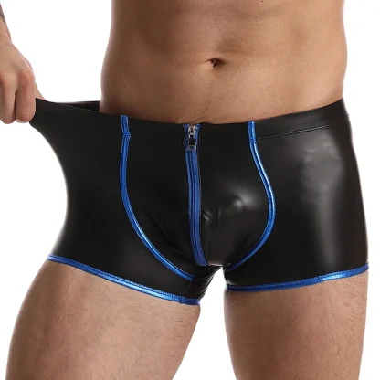 Elastic Zippered Boxer Brief