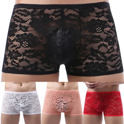 Sheer Lace Boxer Briefs - Image 7