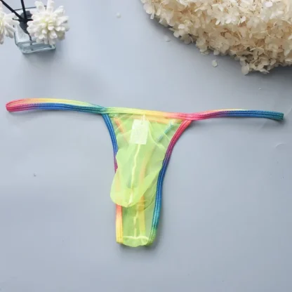Colorful Sexy Mesh G-string - Image 4