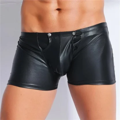 Zippered Back Black Boxer Brief - Image 4