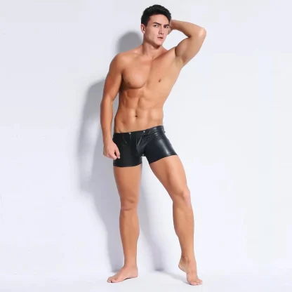 Zippered Back Black Boxer Brief - Image 3