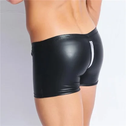 Zippered Back Black Boxer Brief - Image 5