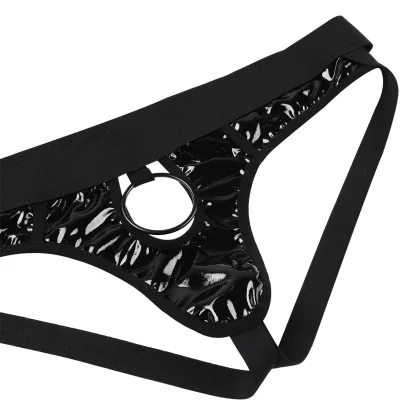 Open Crotch Wetlook Jockstrap - Image 6