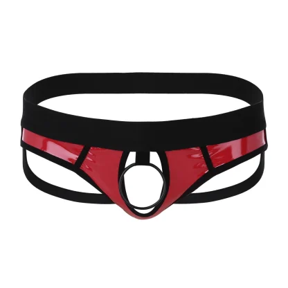 Open Crotch Wetlook Jockstrap - Image 7