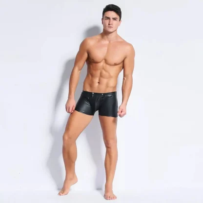 Zippered Back Black Boxer Brief - Image 2