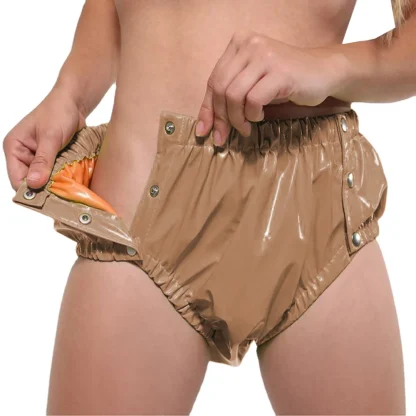 Double Layer Button High-waist Briefs - Image 4