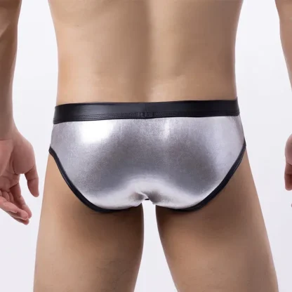 Wet Look Metallic Low-rise Brief - Image 3