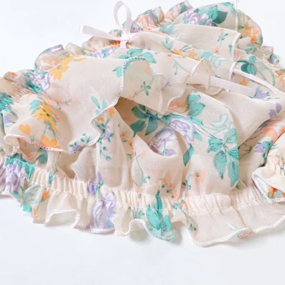 Cute Ruffle Mesh Floral Panties - Image 5