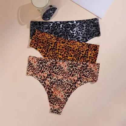 Leopard Pattern Seamless Thongs - Image 5