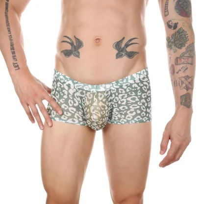 Sheer Leopard Pattern Boxer Brief - Image 5