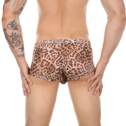 Sheer Leopard Pattern Boxer Brief - Image 3