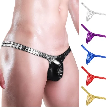 Sexy Low-rise Metallic Thong - Image 5