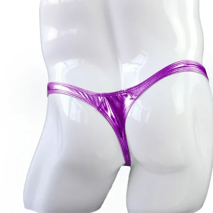 Sexy Low-rise Metallic Thong - Image 4