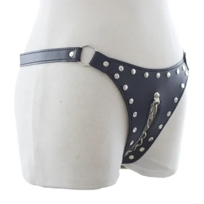 Lace-up Crotch Black G-string - Image 5