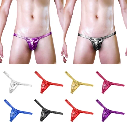 Sexy Low-rise Metallic Thong - Image 6
