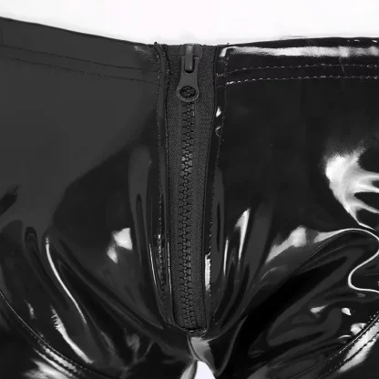 Zip Crotch Shiny Boxer Brief - Image 6