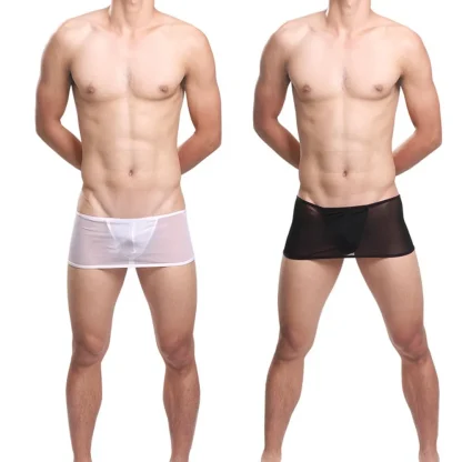 Ultra-thin Mesh Skirted Thong - Image 3