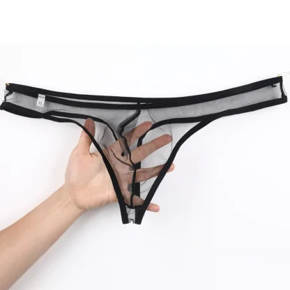 Sexy Transparent Low-rise Thong - Image 5