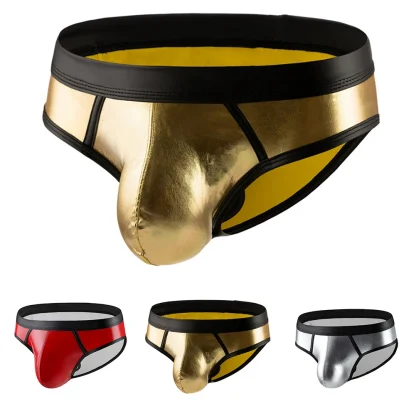 Wet Look Metallic Low-rise Brief - Image 6
