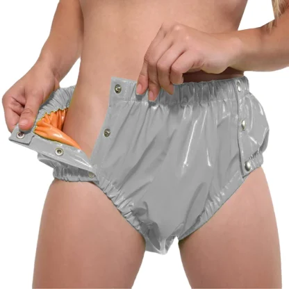 Double Layer Button High-waist Briefs - Image 6