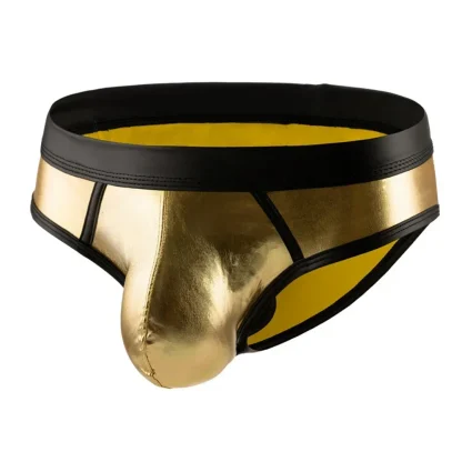 Wet Look Metallic Low-rise Brief - Image 5