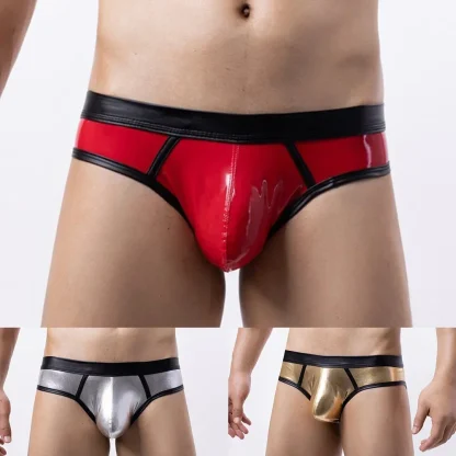 Wet Look Metallic Low-rise Brief - Image 7
