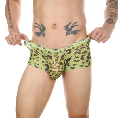 Sheer Leopard Pattern Boxer Brief - Image 6