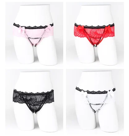 Playful Ruffle Lace Garter G-string - Image 15