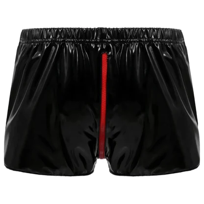 Zippered Crotch Black Boxer Brief - Image 2
