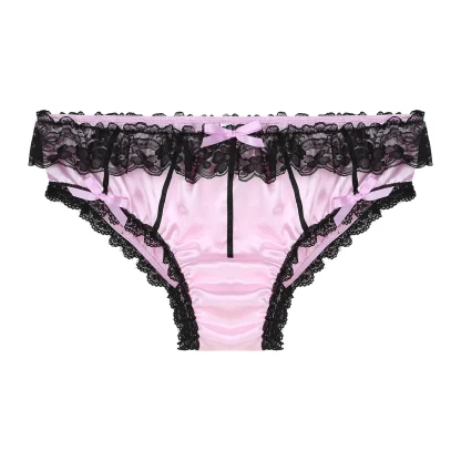 Cute Bowknot Decor Lace Panties - Image 2