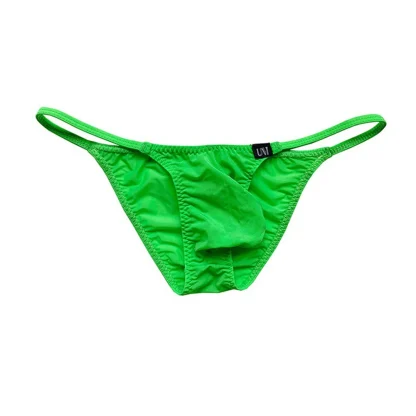 Solid Color String Bikini Brief - Image 8