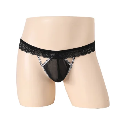 Sexy Cutout Sheer Lace G-string - Image 2