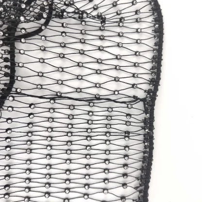 Fishnet Drawstring Waist Skirt - Image 6