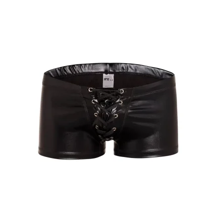Lace-up Crotch Metallic Boxer Brief - Image 9