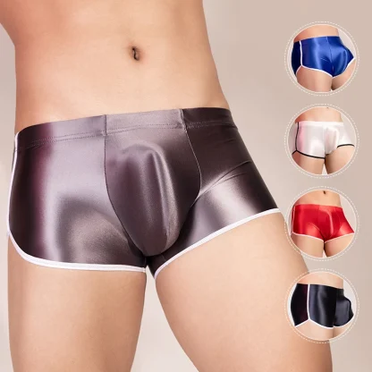 Men's Tight Glossy Boxer Briefs - Image 15
