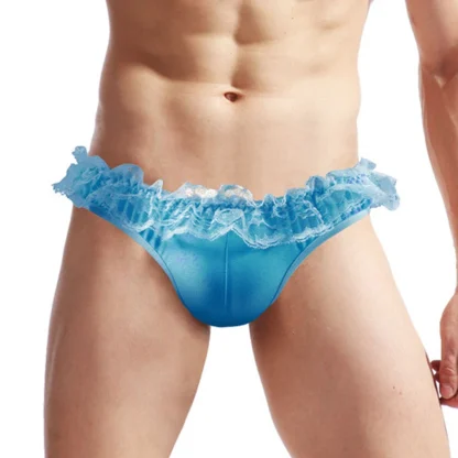 Ruffle Lace Trim Bikini Brief - Image 4