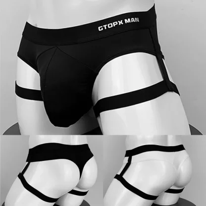 Leg Strap Sports Solid Thong - Image 7