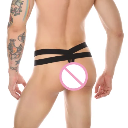 Double Strap Fishnet Thong - Image 2