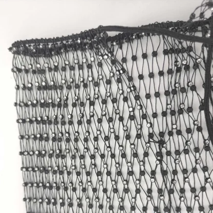 Fishnet Drawstring Waist Skirt - Image 5