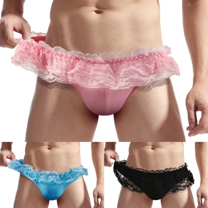Ruffle Lace Trim Bikini Brief - Image 15