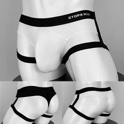 Leg Strap Sports Solid Thong - Image 8
