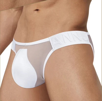 Transparent Strap Mesh Brief - Image 7
