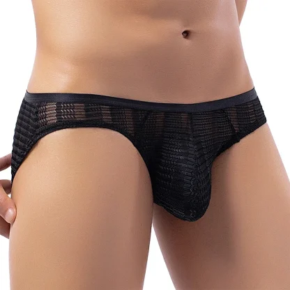 Breathable Mesh Black Brief - Image 5