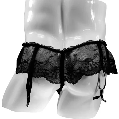 Tempting Skirted Suspender Thong - Image 6