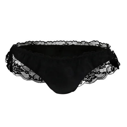 Ruffle Lace Trim Bikini Brief - Image 12